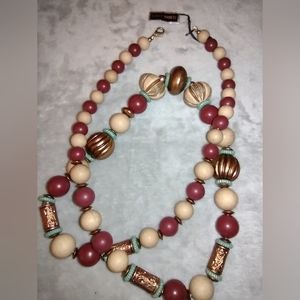 Tibetan Stylish Beaded Necklace, 26"